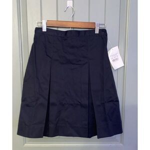 Classroom School Uniforms Girls Plus kick pleated Uniform Navy Blue Skirt 8 1/2